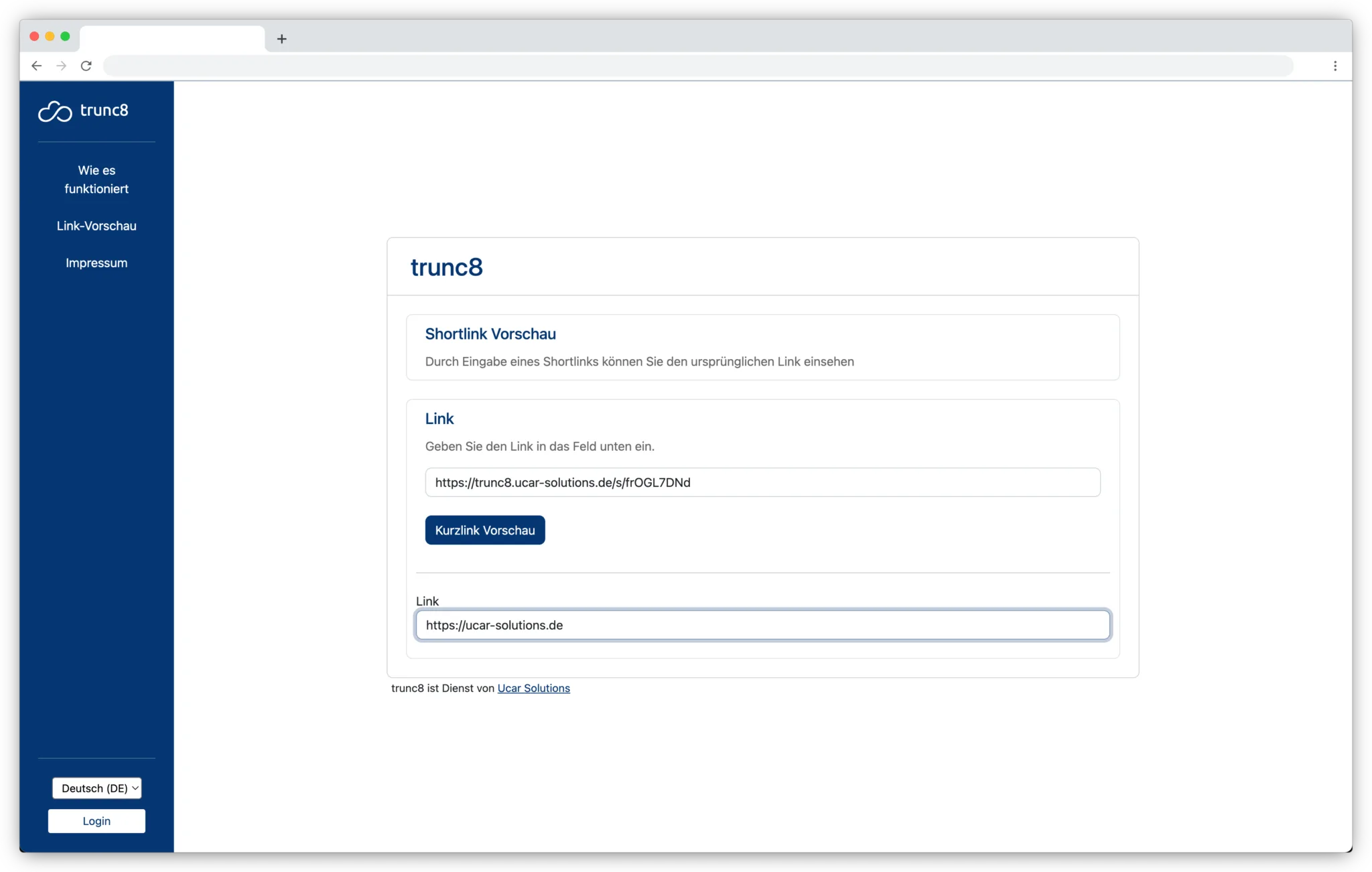 ShortLink Link-Vorschau: Anzeige der Ziel-URL eines Kurzlinks vor dem Klick