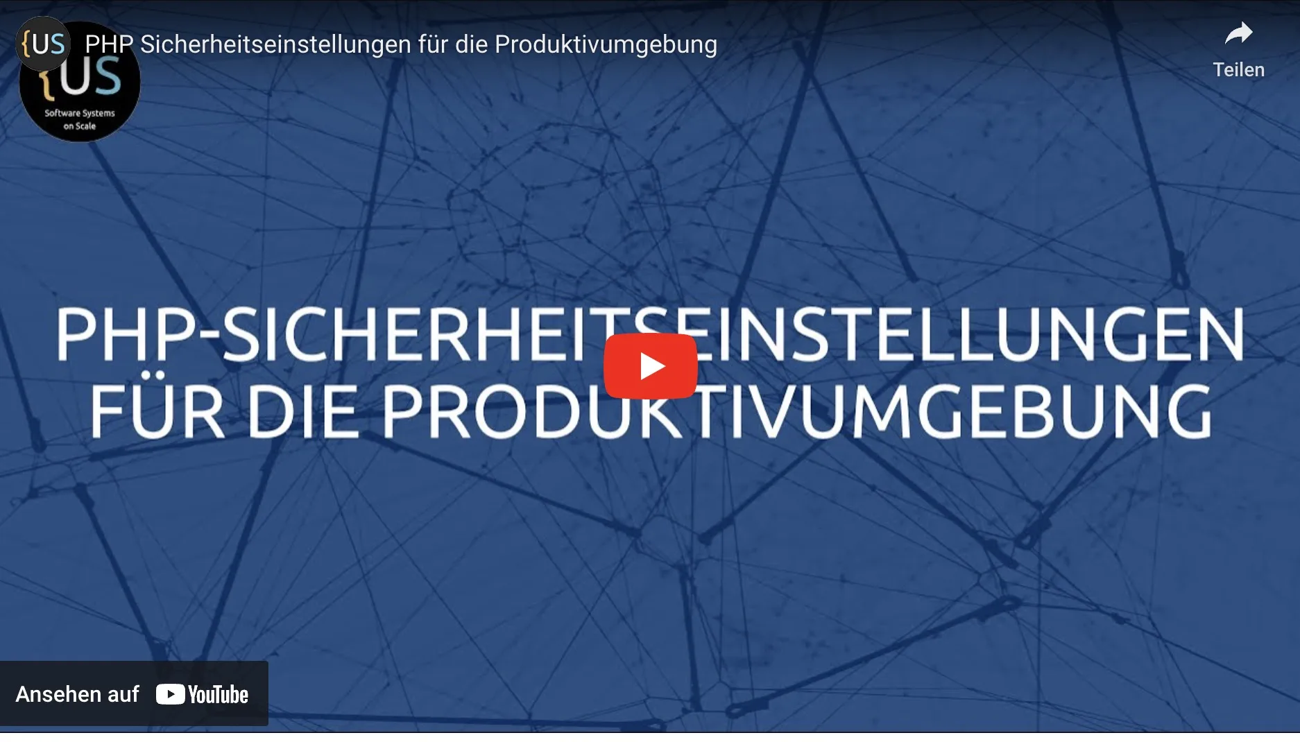 PHP Sicherheitseinstellungen für die Produktivumgebung